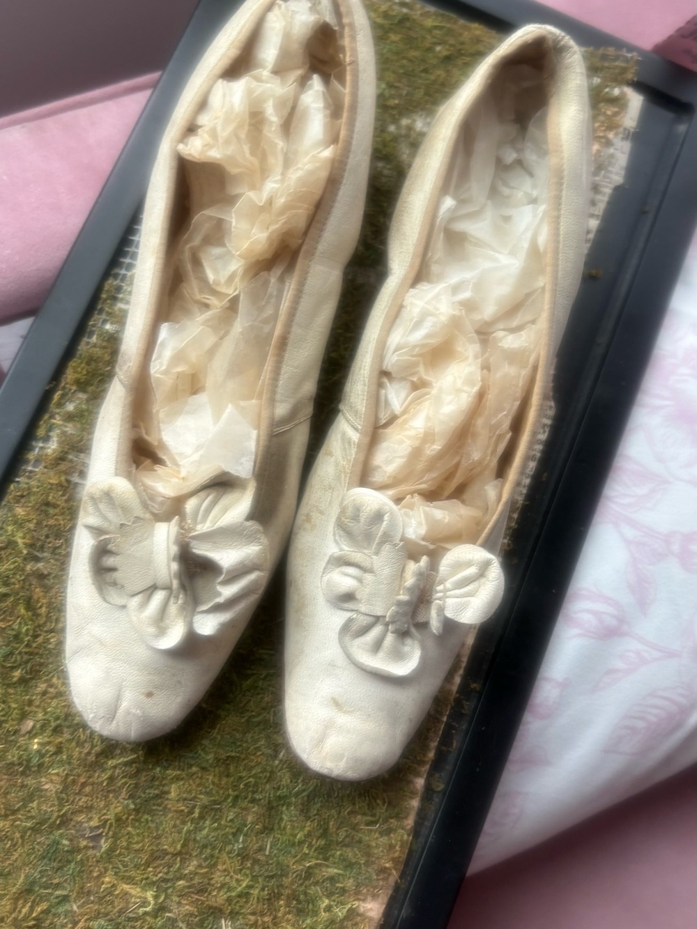 Rare bridal shoes from 1800s  collectors edition